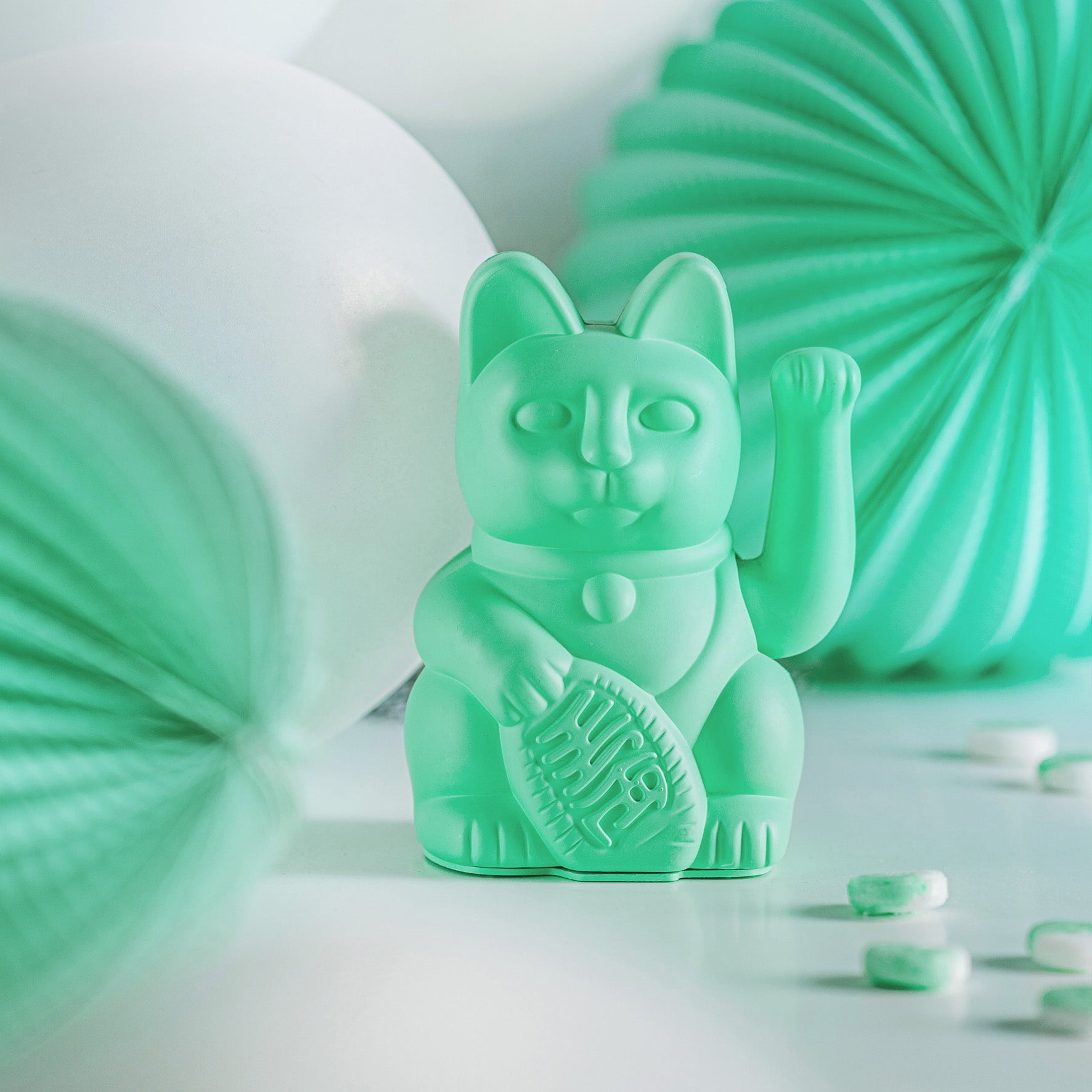 Lucky Cat Mint Green