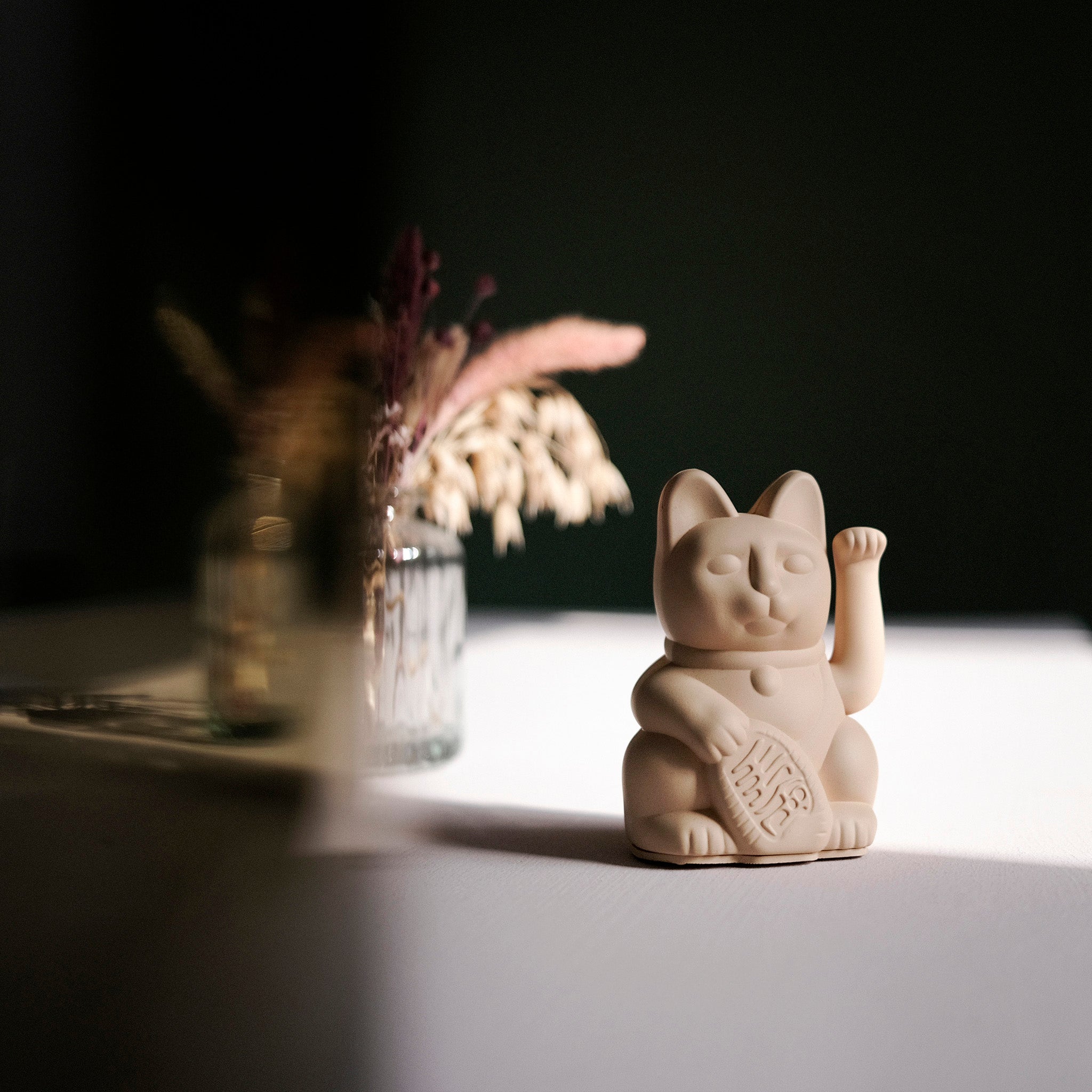 Winkekatze Mini Ocker