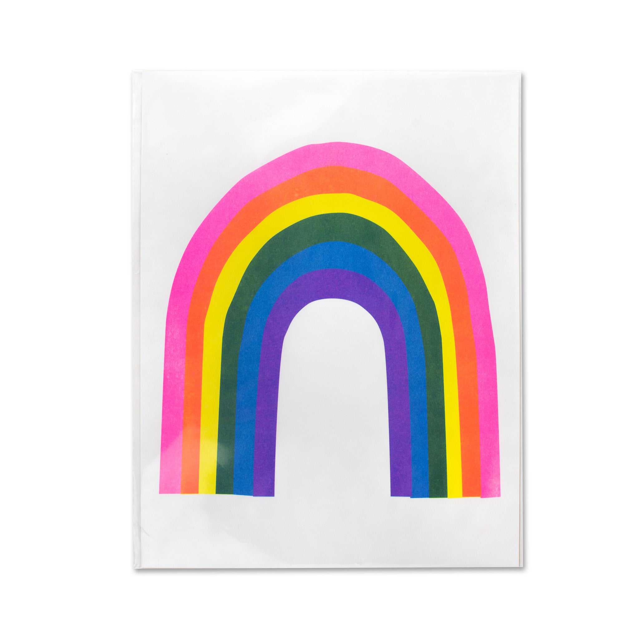 Risographie Artprint Over the Rainbow