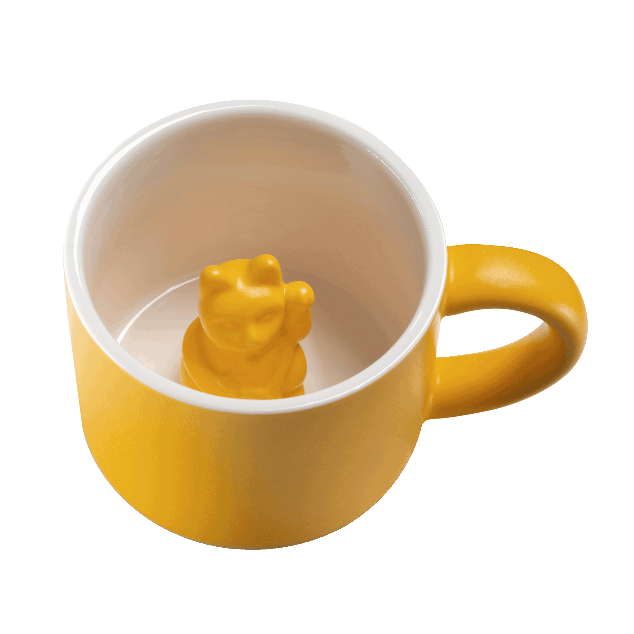 Mug inversé grand format Maneki Neko blanc|Comptoirs de Magellan
