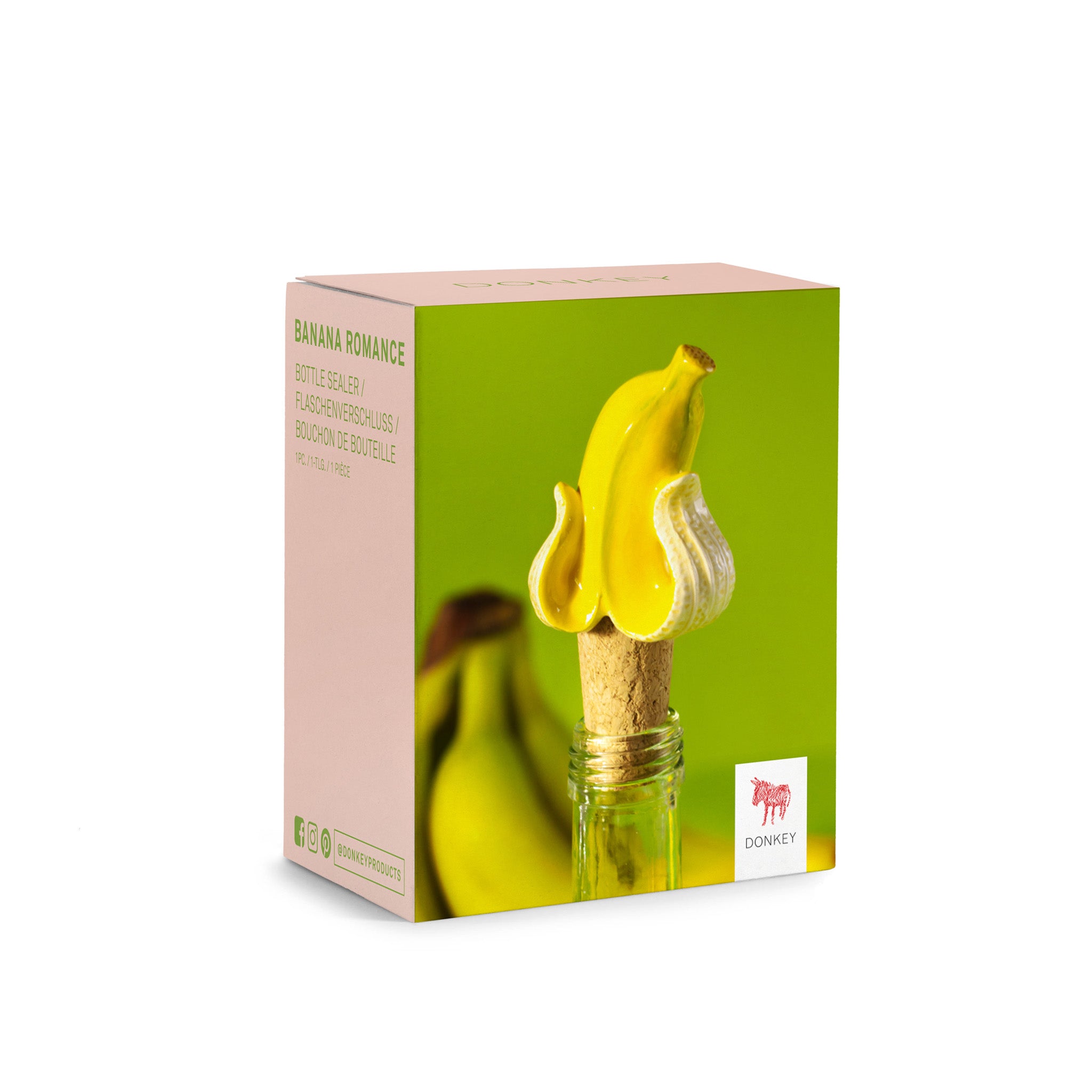 DONKEY Banana Romance Becher – Keramik, Handbemalt, In Bananen-Form