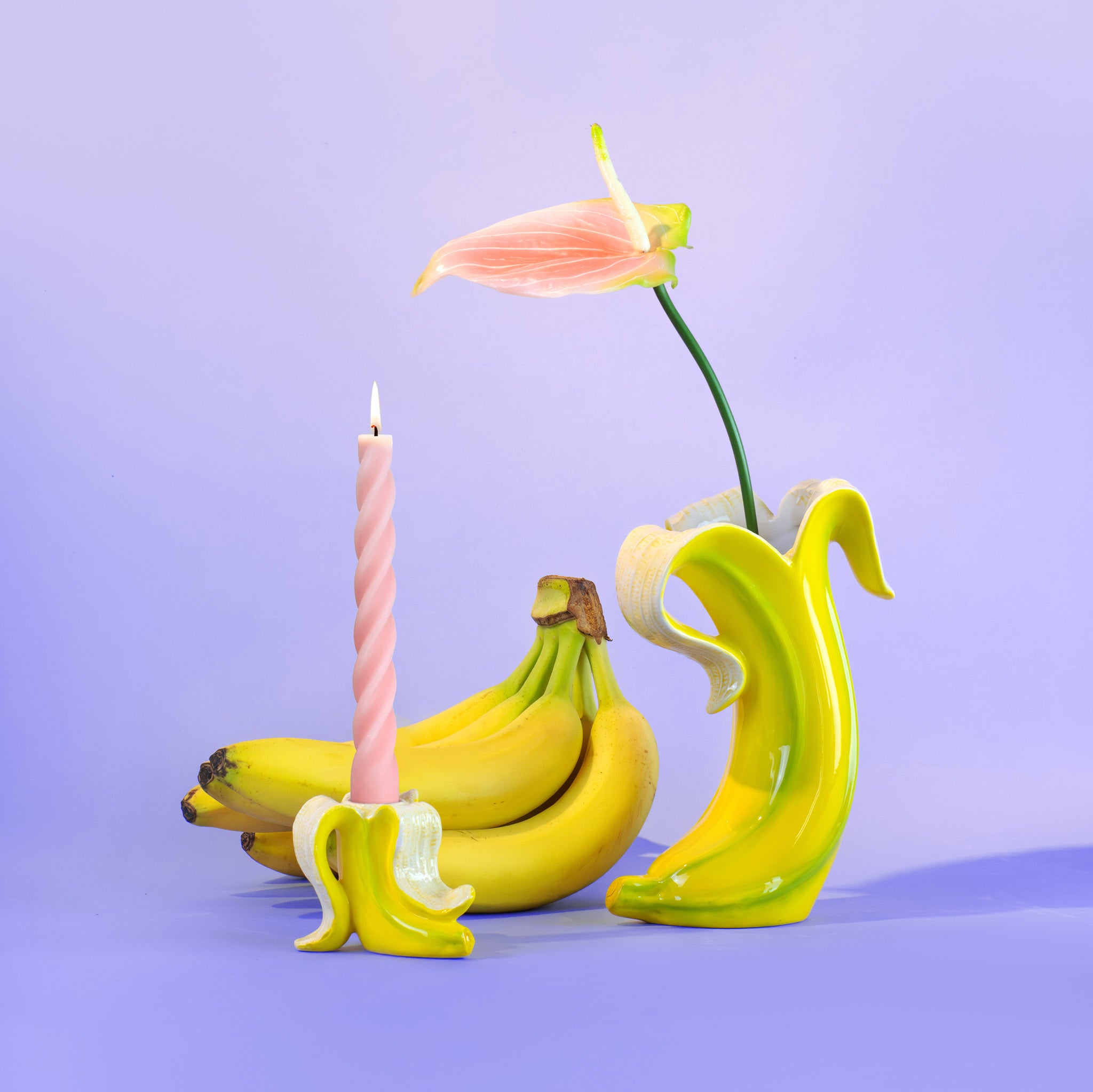 Banana Romance Candleholder