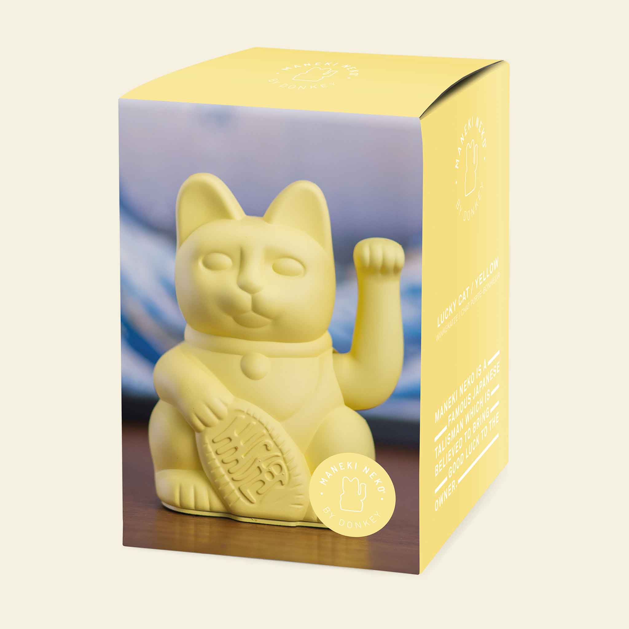 Winkekatze Gelb