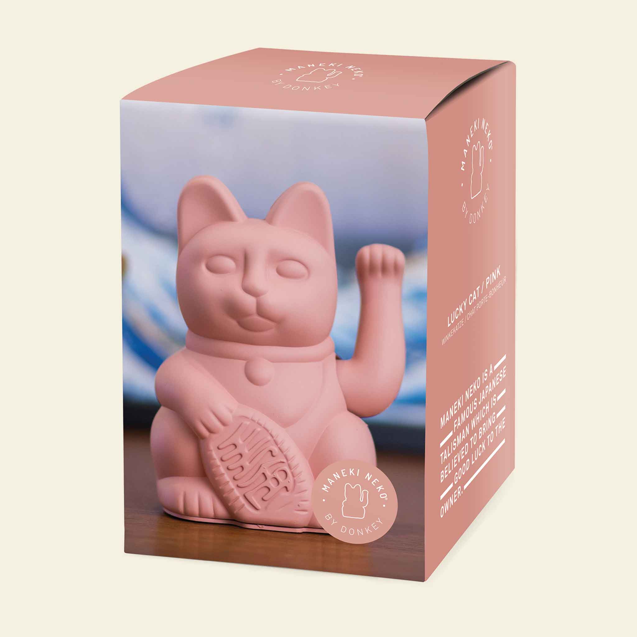 Winkekatze Pink