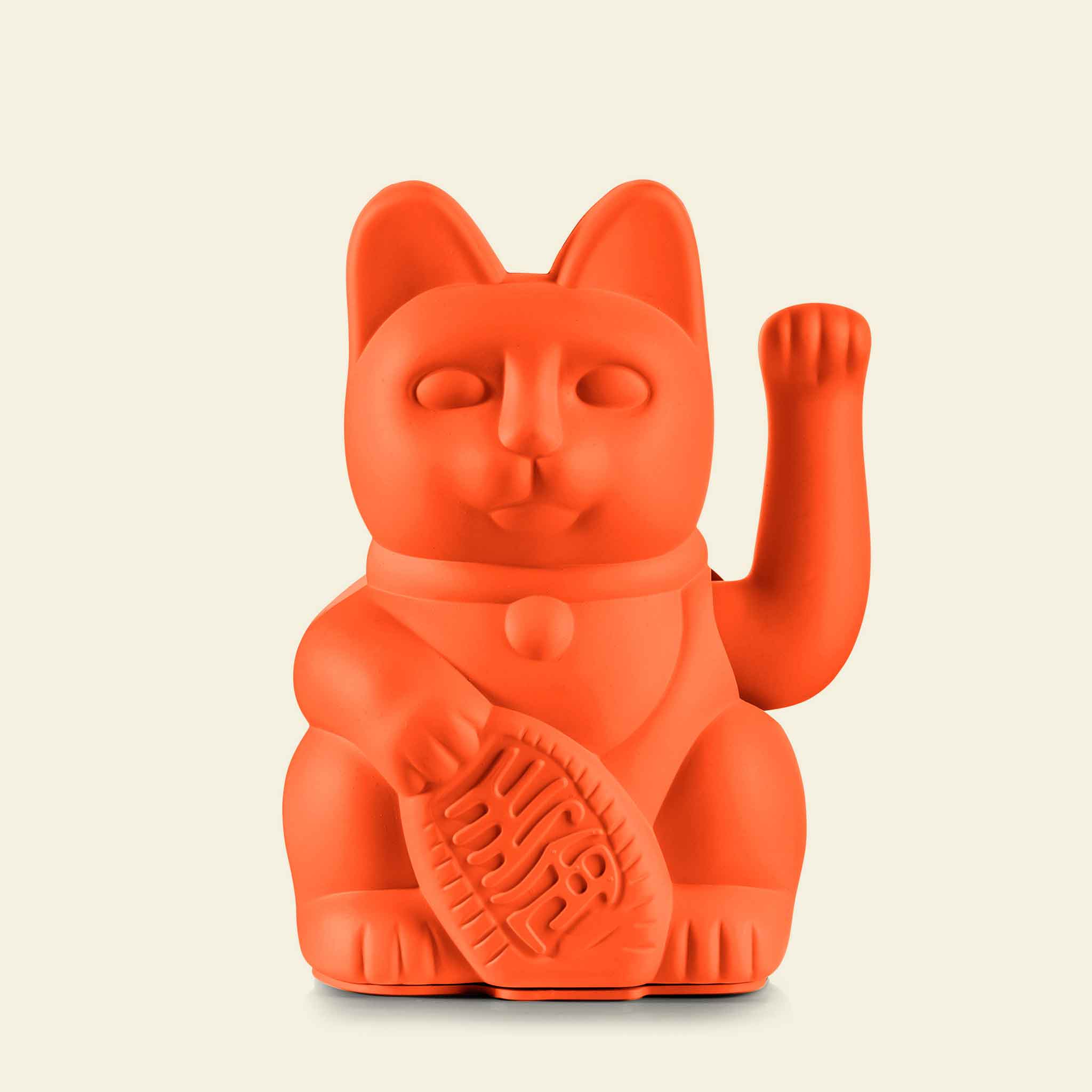 Lucky Cat Neon Orange