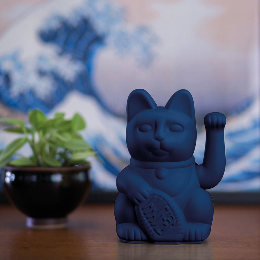 Lucky Cat Dark Blue