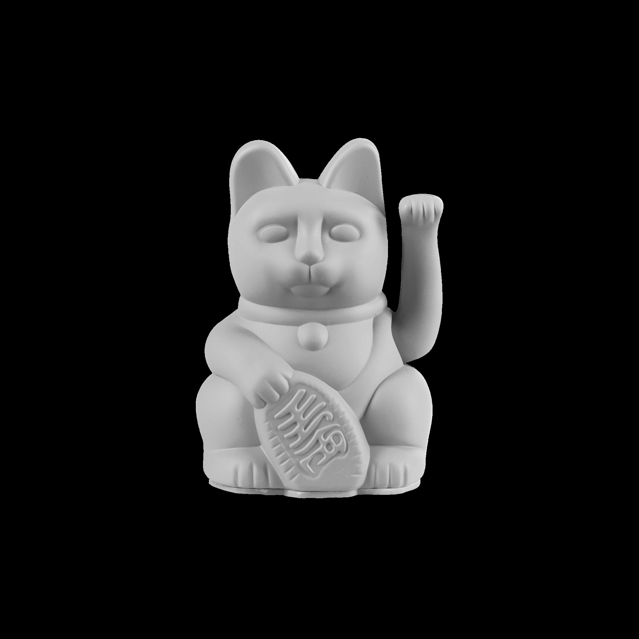 Winkekatze Mini Grau