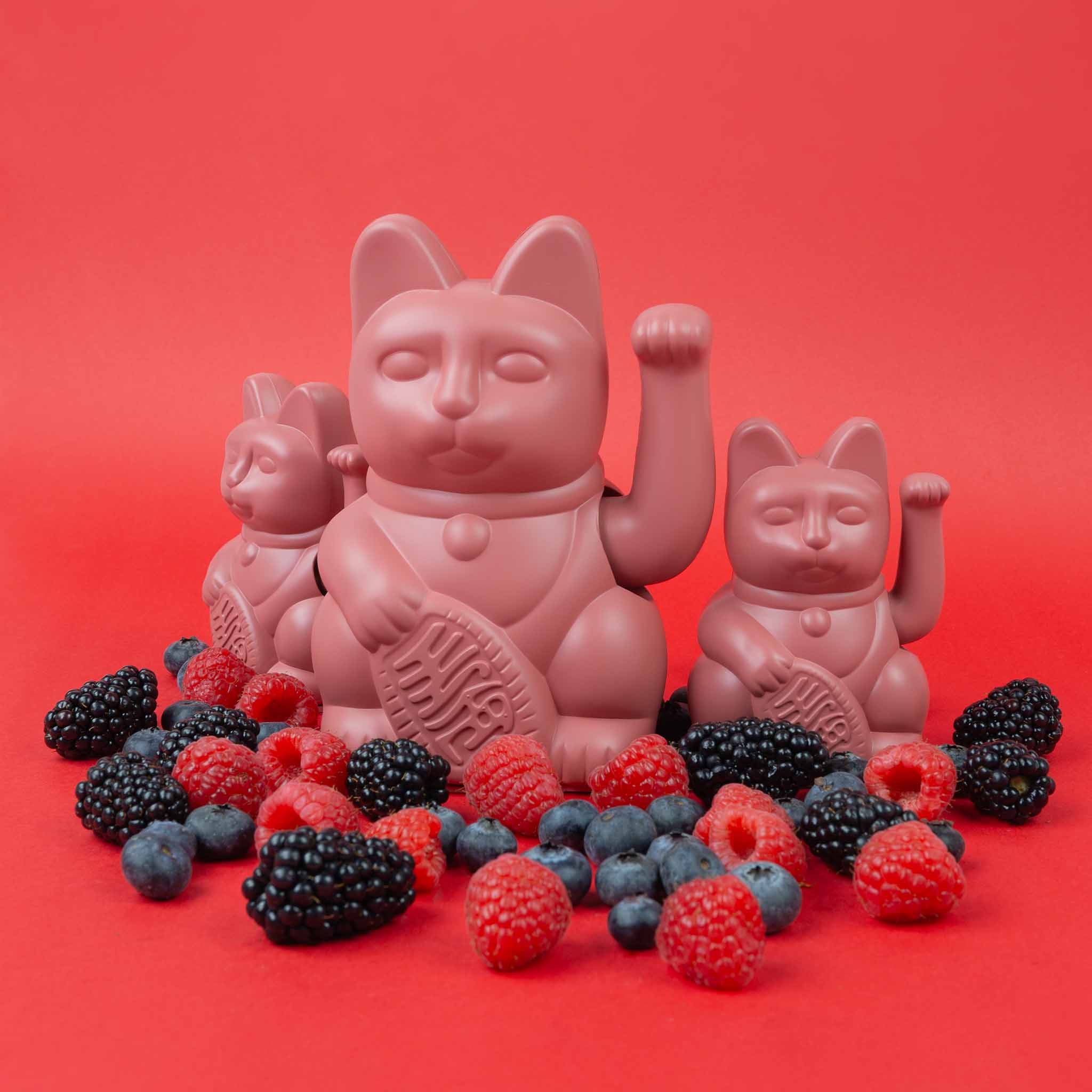 Winkekatze Mini Berry Red