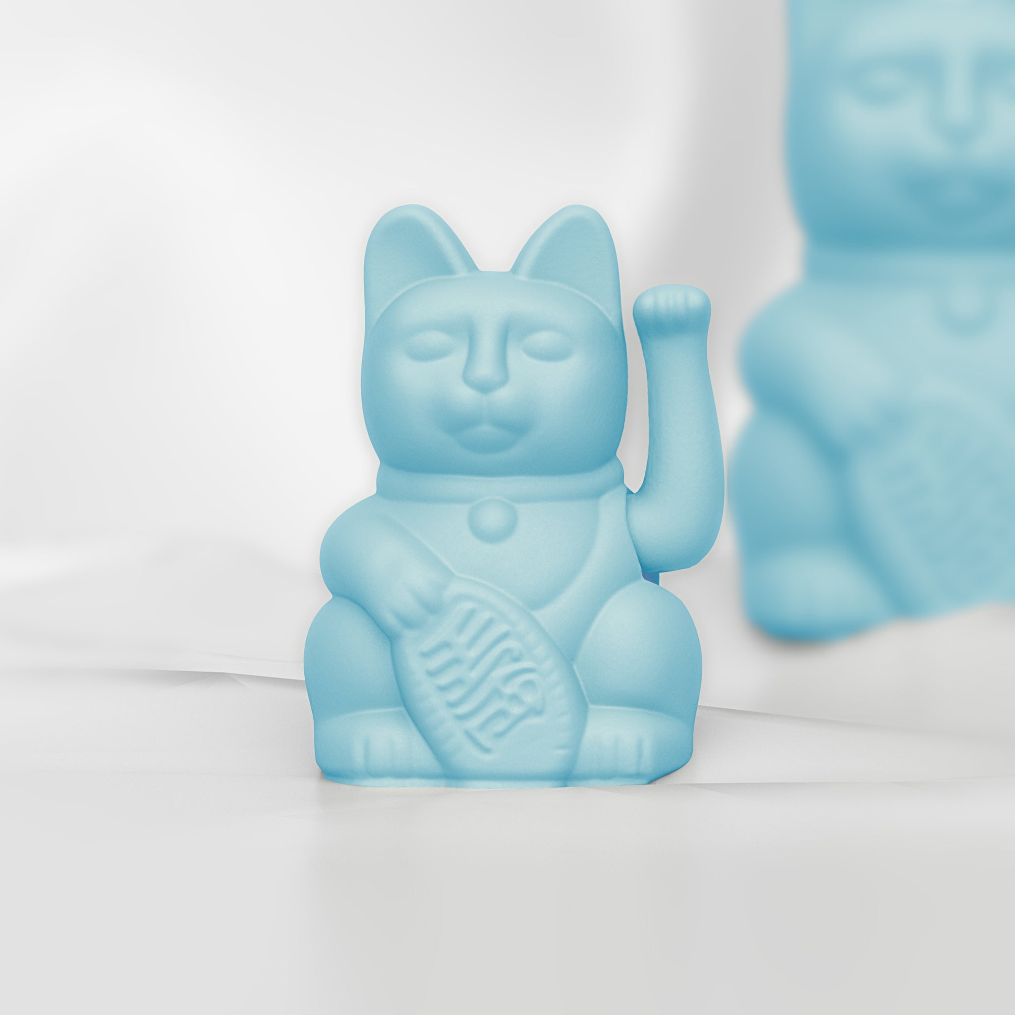 Winkekatze Mini Light Blue "Emi"