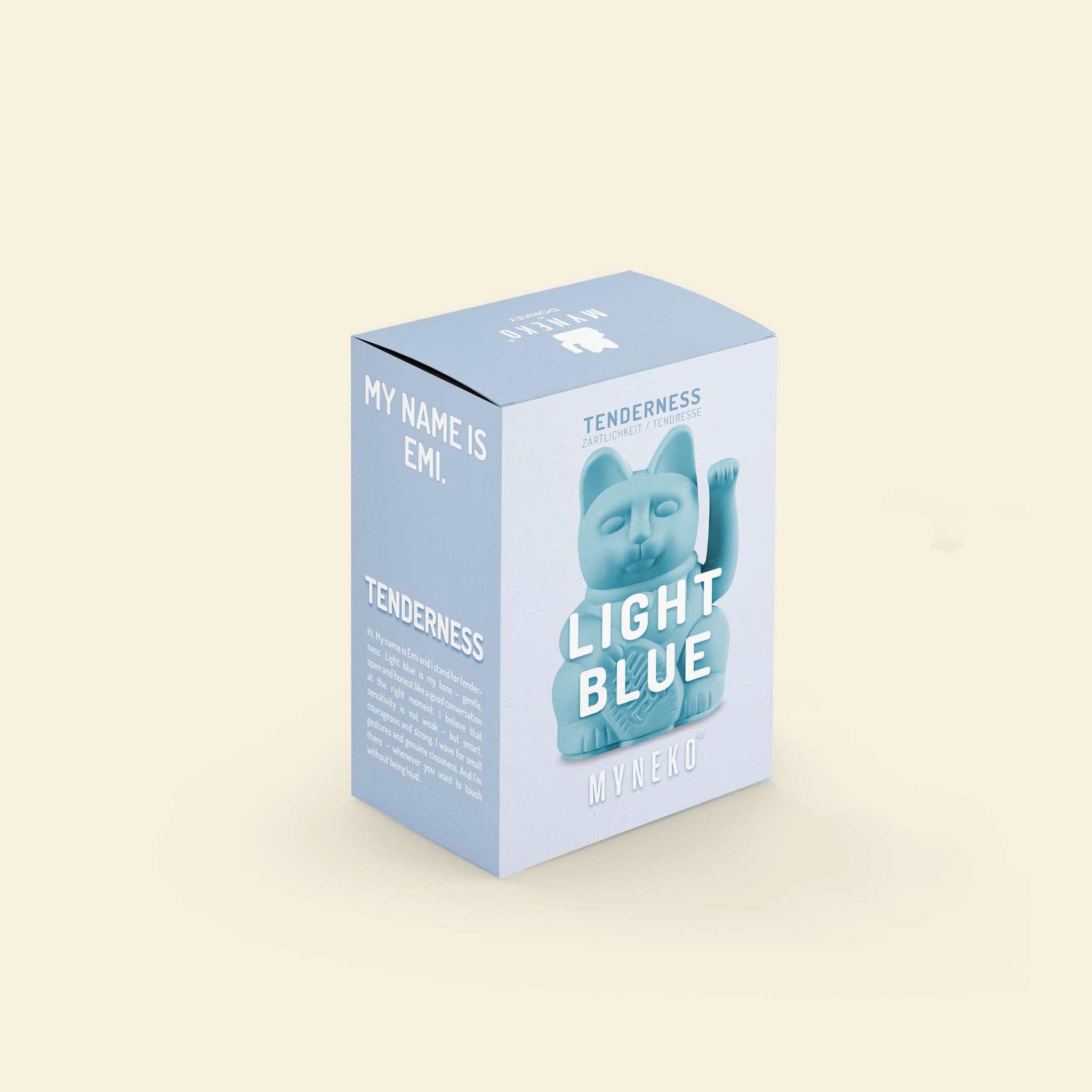 Winkekatze Mini Light Blue "Emi"