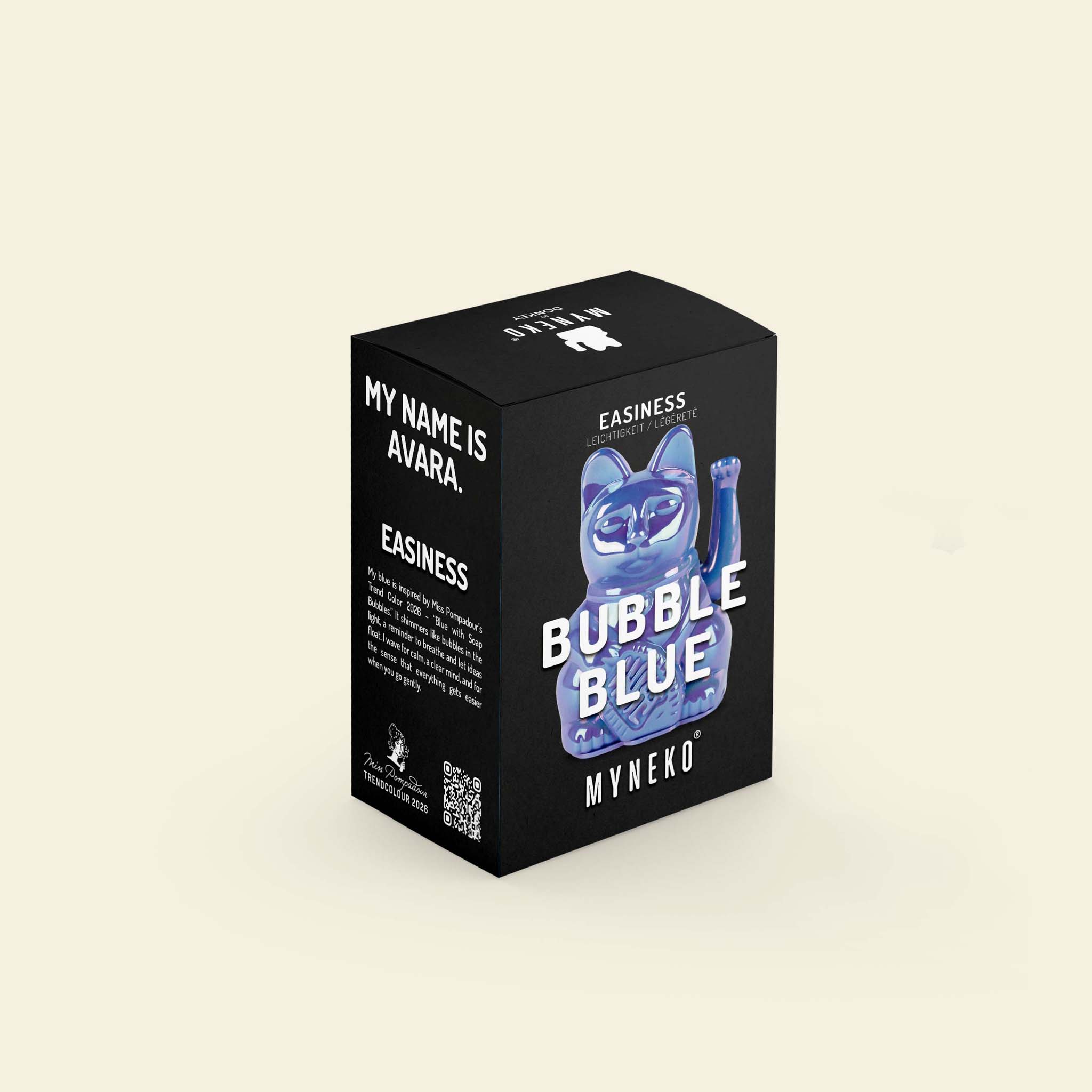 Lucky Cat Mini Bubble Blue "Avara"