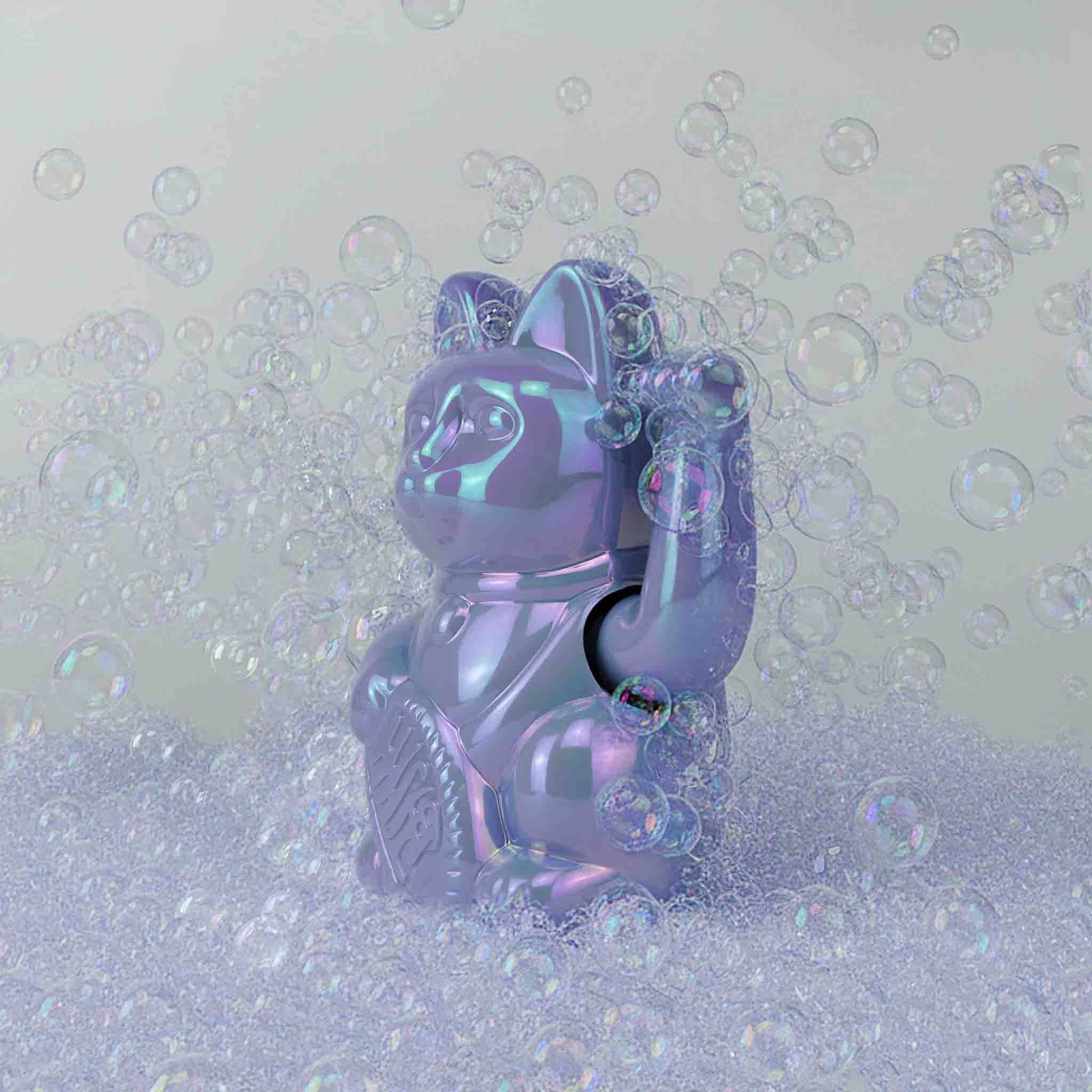 Lucky Cat Mini Bubble Blue "Avara"