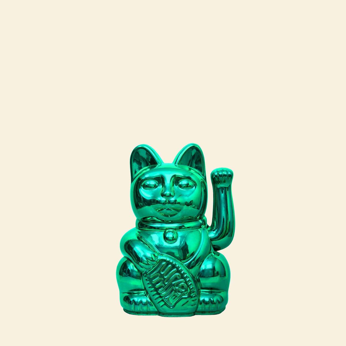 Lucky Cat Mini Shiny Green "Oraya"