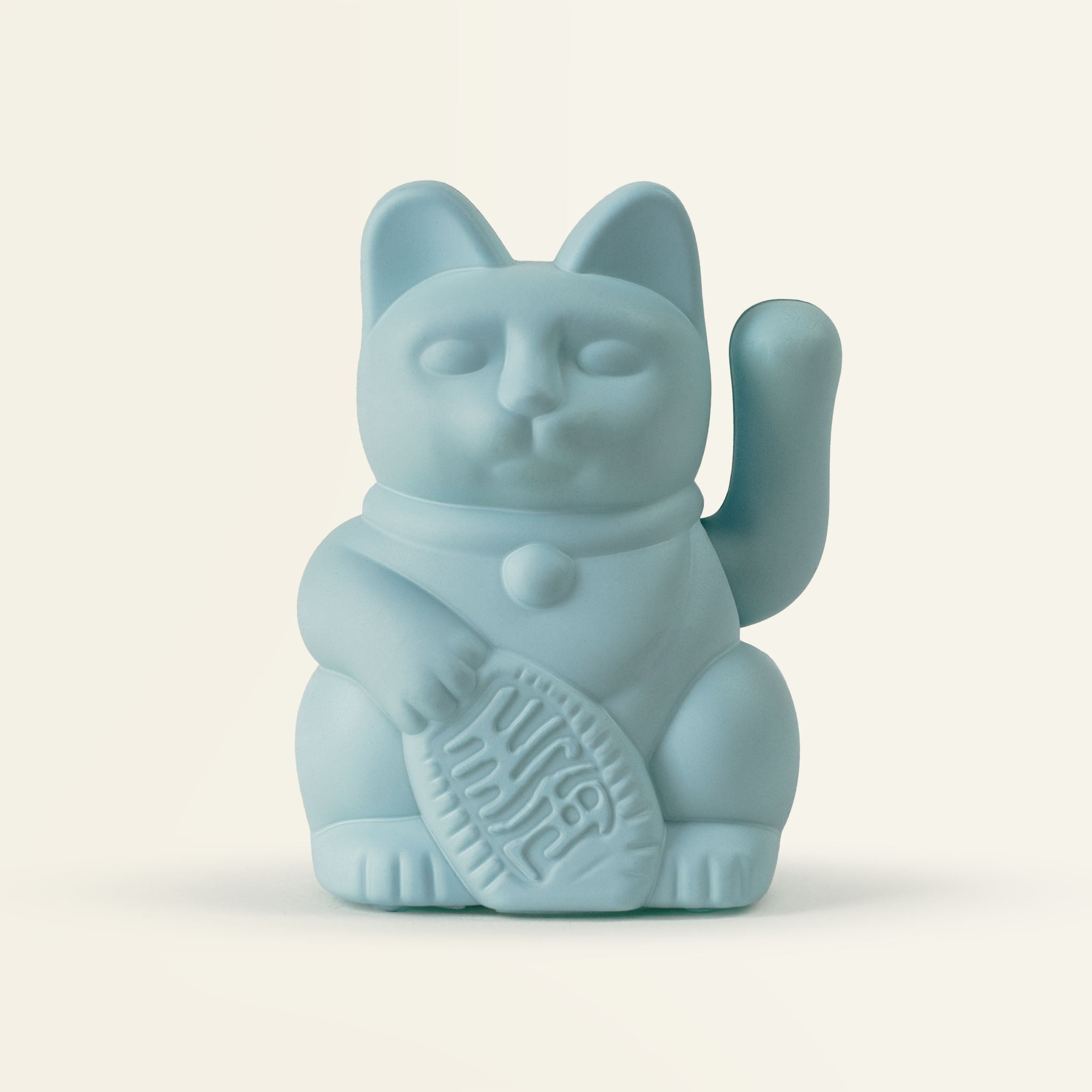 Winkekatze Solar Hellblau