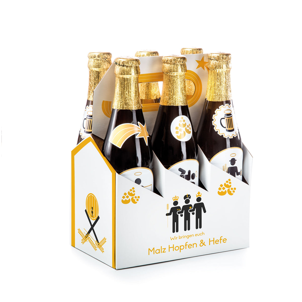 Holy 6 Pack Sticker Set incl. carrier – Donkey Products