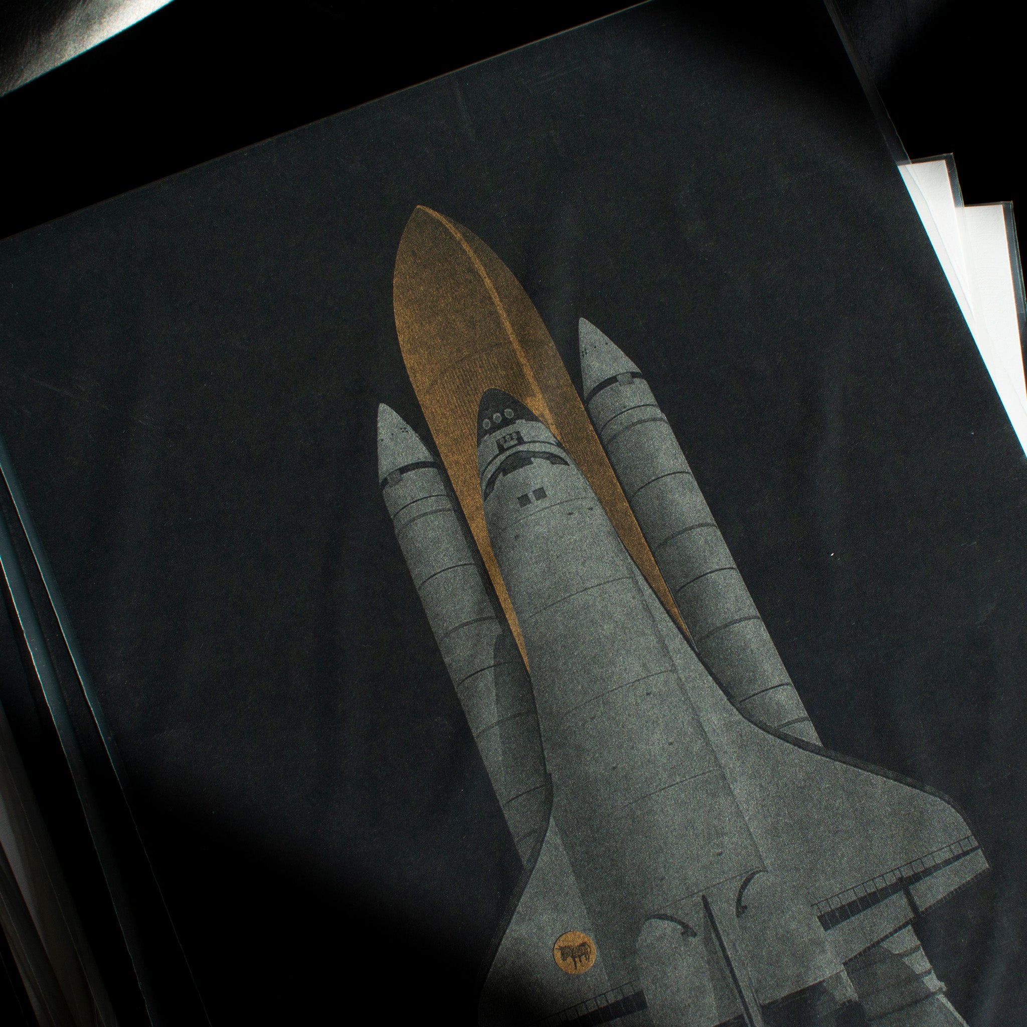 Risography Artprint Space Shuttle