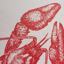 Load image into Gallery viewer, Risography Artprint | Lobster