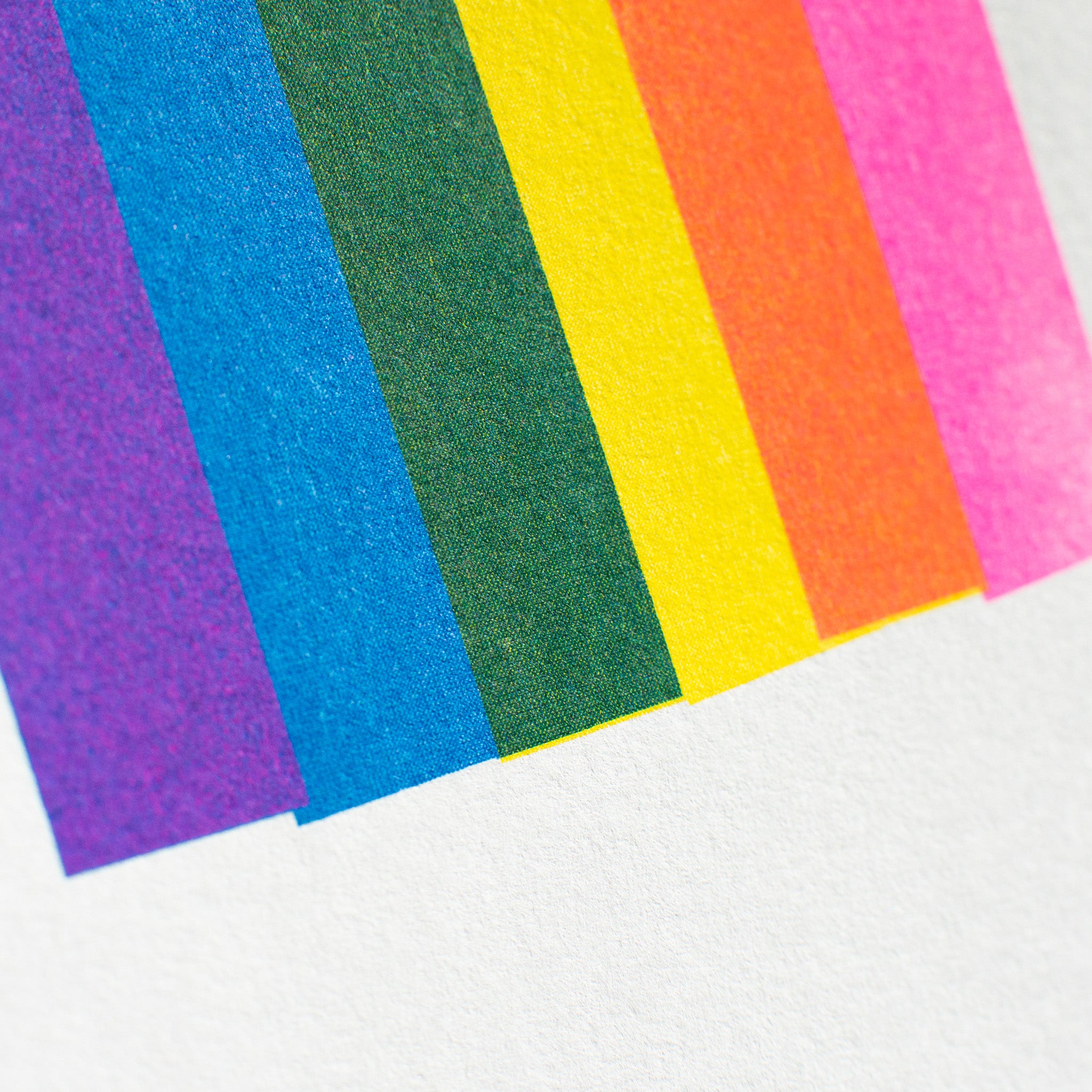 Risographie Artprint Over the Rainbow