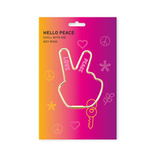 Load image into Gallery viewer, Hello Keyring Peace